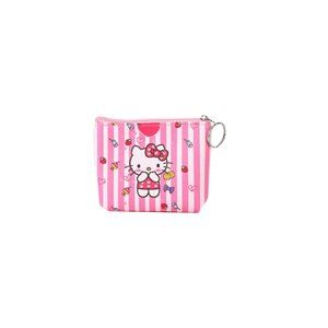 4 in x 4.5 in PU Leather Hello Kitty Coin Purses with Key Ring